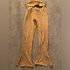 VICTORIA'S SECRET PINK FOLD OVER YOGA PANTS / Flare Leggings Large